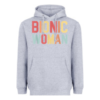 Heather Grey bionic woman injury accident broken hip leg arm surgery t shirt Heavyweight Hoodie - InspiraDesign