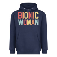 Navy bionic woman injury accident broken hip leg arm surgery t shirt Heavyweight Hoodie - InspiraDesign