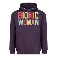 Plum bionic woman injury accident broken hip leg arm surgery t shirt Heavyweight Hoodie - InspiraDesign