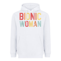 White bionic woman injury accident broken hip leg arm surgery t shirt Heavyweight Hoodie - InspiraDesign