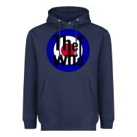 Navy rock and roll Heavyweight Hoodie - InspiraDesign