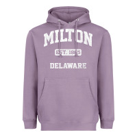 Lavender milton delaware de vintage state athletic style t shirt Heavyweight Hoodie - InspiraDesign