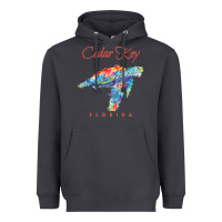 Smoke Cedar Key Florida Watercolor Sea Turtle Sweatshirt Heavyweight Hoodie - InspiraDesign
