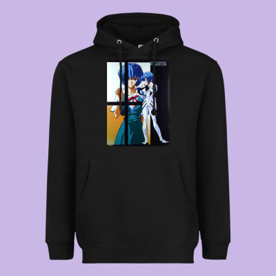 Neon Genesis Evangelion Rei Ayanami Heavyweight Hoodie Designed By Inspiradesign