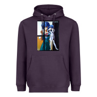 Plum Neon Genesis Evangelion Rei Ayanami Heavyweight Hoodie - InspiraDesign