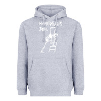 Heather Grey Hangmans Joke Heavyweight Hoodie - InspiraDesign