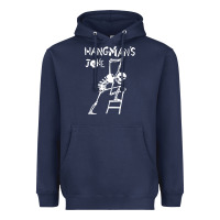 Navy Hangmans Joke Heavyweight Hoodie - InspiraDesign