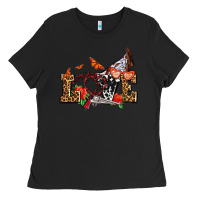 Black western love for cowgirls olivia Ladies Tee - OliviaCreatesArt