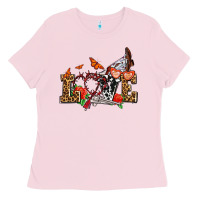 Bubblegum Pink western love for cowgirls olivia Ladies Tee - OliviaCreatesArt
