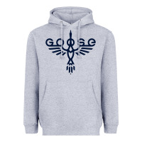 Heather Grey goose music Heavyweight Hoodie - InspiraDesign