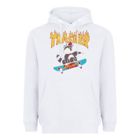 White trasher Heavyweight Hoodie - InspiraDesign