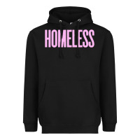 Black homeless Heavyweight Hoodie - InspiraDesign