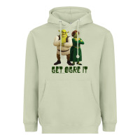 Matcha Shrek Fiona & Shrek Get Ogre It Text Poster Heavyweight Hoodie - InspiraDesign