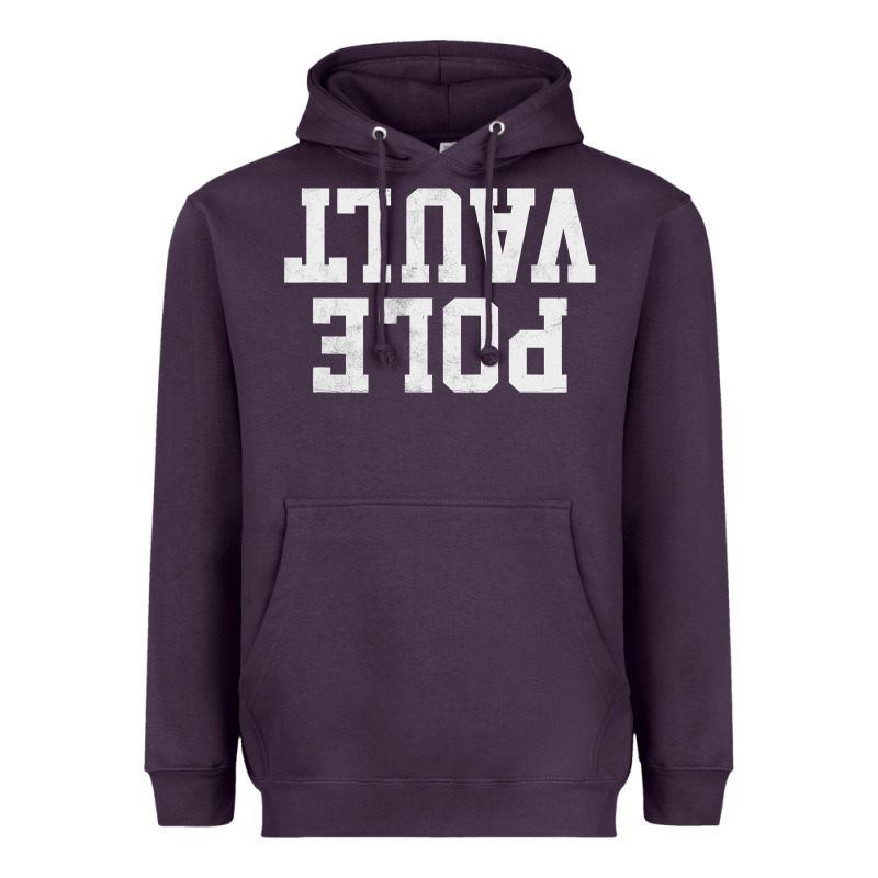 Pole Vault T Shirt Upside Down Funny Pole Vault Jumper Shirt Heavyweight Hoodie by InspiraDesign | Teevron