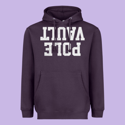 Pole Vault T Shirt Upside Down Funny Pole Vault Jumper Shirt Heavyweight Hoodie Designed By Inspiradesign