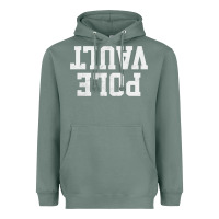 Sage pole vault t shirt upside down funny pole vault jumper shirt Heavyweight Hoodie - InspiraDesign
