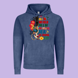 In A World Full Of Princess Be A Chingona Vintage Hoodie Designed By Bundleandbundleshop