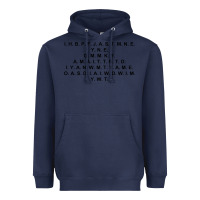Navy I Have Brought Peace Heavyweight Hoodie - InspiraDesign