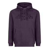 Plum I Have Brought Peace Heavyweight Hoodie - InspiraDesign