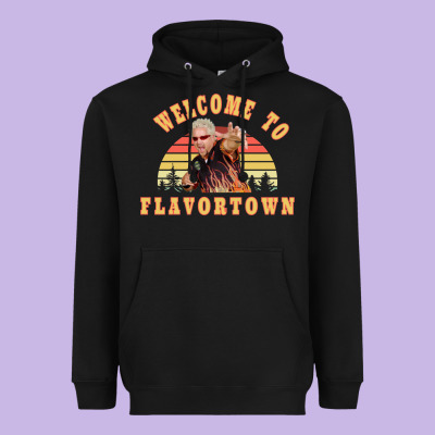 New Guy Fieri Fans Flavortown Heavyweight Hoodie Designed By Inspiradesign