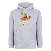 Heather Grey barmaid oktoberfest funny german woman dirndl bratwurst t shirt Heavyweight Hoodie - InspiraDesign