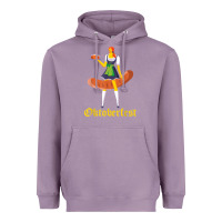 Lavender barmaid oktoberfest funny german woman dirndl bratwurst t shirt Heavyweight Hoodie - InspiraDesign