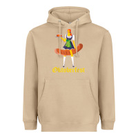 Mushroom barmaid oktoberfest funny german woman dirndl bratwurst t shirt Heavyweight Hoodie - InspiraDesign