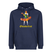 Navy barmaid oktoberfest funny german woman dirndl bratwurst t shirt Heavyweight Hoodie - InspiraDesign