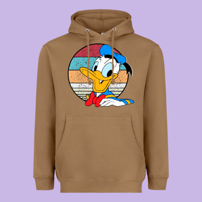 Donald Duck Funny Heavyweight Hoodie Designed By Inspiradesign
