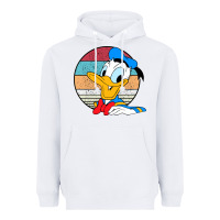 White Donald duck funny Heavyweight Hoodie - InspiraDesign