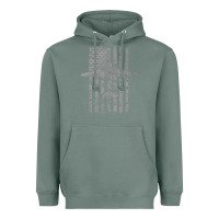 Sage C-47 Skytrain Wwii Transport Airplane Vintage Flag Heavyweight Hoodie - InspiraDesign