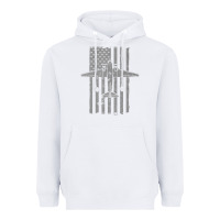 White C-47 Skytrain Wwii Transport Airplane Vintage Flag Heavyweight Hoodie - InspiraDesign