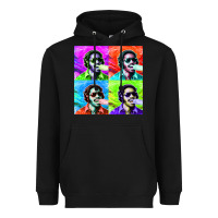Black STEVIE WONDER! Heavyweight Hoodie - InspiraDesign