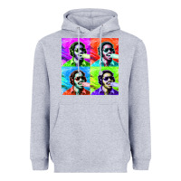 Heather Grey STEVIE WONDER! Heavyweight Hoodie - InspiraDesign