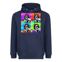 Navy STEVIE WONDER! Heavyweight Hoodie - InspiraDesign