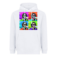 White STEVIE WONDER! Heavyweight Hoodie - InspiraDesign