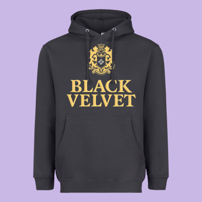 Black Velvet Canadian Whisky Heavyweight Hoodie Designed By Inspiradesign