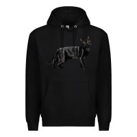 Black Bombay Cat Premium Hoodie - LillyAllenDesigns