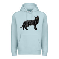 Blue Mist Bombay Cat Premium Hoodie - LillyAllenDesigns