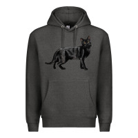 Charcoal Heather Bombay Cat Premium Hoodie - LillyAllenDesigns