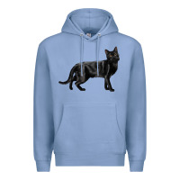 Colony Blue Bombay Cat Premium Hoodie - LillyAllenDesigns