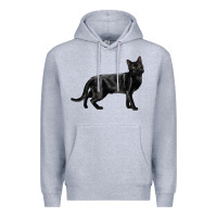 Heather Grey Bombay Cat Premium Hoodie - LillyAllenDesigns