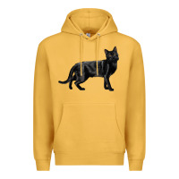 Mustard Bombay Cat Premium Hoodie - LillyAllenDesigns