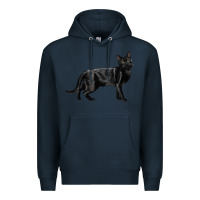 Navy Bombay Cat Premium Hoodie - LillyAllenDesigns