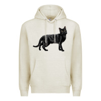 Oatmeal Heather Bombay Cat Premium Hoodie - LillyAllenDesigns