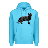Ocean Blue Bombay Cat Premium Hoodie - LillyAllenDesigns