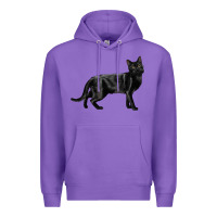 Purple Bombay Cat Premium Hoodie - LillyAllenDesigns
