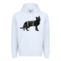 White Bombay Cat Premium Hoodie - LillyAllenDesigns
