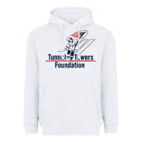 White Tunnel To Towers F-oundation American Flag USA Flag Heavyweight Hoodie - InspiraDesign