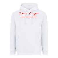 White chris boat company Heavyweight Hoodie - InspiraDesign